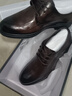 百丽英伦风商务皮鞋男士2026新款春季牛皮革通勤正装皮鞋A2297AM6 棕色 41 实拍图