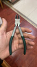 绿林（GREENER）家用水口钳斜口钳6寸剪钳电工剪线钳工业级偏口钳斜嘴钳断线钳子 实拍图