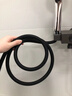 JOCBO【德国】淋浴花洒硅胶软管通用防爆水管热水器出水管喷头连接管 典雅黑【液态硅胶】 1.5米防爆管 实拍图