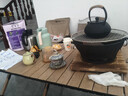 原始人铸铁茶壶围炉煮茶家用室内水壶烧水泡茶壶炭火炉茶壶 【茶话】900ML铸铁茶壶 实拍图