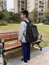 回力书包男初中高中大学生双肩包高颜值大容量电脑背包轻便休闲旅行包 黑色大号【升级拉链+加固肩带】 实拍图