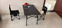 野徒者露营装备全套户外桌椅折叠桌椅套装便携式蛋卷桌野餐烧烤露营桌椅 五件套【一桌四椅】黑色 便携桌椅套装 实拍图