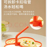 COOKSS 宝宝餐盘硅胶婴儿学吃饭分格儿童餐具辅食碗餐盘带吸盘 双拼绿 实拍图
