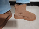 热风(Hotwind)加绒加厚雪地靴女冬季女鞋舒适保暖棉鞋时尚休闲靴 实拍图