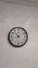康巴丝（Compas）挂钟客厅2025款简约办公日历钟表石英钟表挂墙时钟 3158黑色直径35cm 实拍图