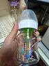 布朗博士玻璃奶瓶 6-9月宝宝断奶奶瓶 防胀气宽口奶瓶270ml 双兔 实拍图