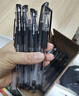 广博（GuangBo）60支中性笔黑色0.5mm签字笔子弹头拔帽水笔 经典办公商务学生用 开学办公用品文具ZX9533D 实拍图