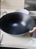 夏老大非遗生铁锅 铸铁炒锅古法无涂层物理不易粘炒锅圆底双耳炒菜锅36 实拍图