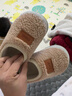 【全网爆款】儿童棉拖鞋冬季男童室内家居鞋包跟防滑软底女童棉鞋 卡其色 22.5 适合脚长15cm 实拍图