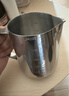 CLITON 咖啡拉花杯尖嘴拉花缸加厚304不锈钢打奶泡杯 带刻度350ML拉花杯 实拍图