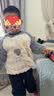 小猪大卫 PECODAVID珊瑚绒套装秋冬儿童室内居家服男女可爱分体套装毛毛款 灰蓝宇航员 110 版型宽松，按正常尺码拍 实拍图