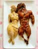 蕉内（Bananain）银皮311S男士内裤纯棉男生10A抗菌精梳棉透气条纹平角夏季礼盒3件 阿罗娜+格林绿+舰灰 3条 L 实拍图