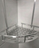 众福缘太空铝三层三角架三角形浴室置物架卫生间置物架打孔安装铝合金 两层三角形（打孔/免打孔两用） 实拍图