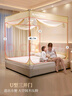 La TorrettaA类婴儿宝宝防摔蚊帐家用三开门加密防掉坐床方顶蚊帐1.8/1.5米床 实拍图