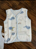 舒贝怡2件装婴儿衣服宝宝马甲秋冬马夹纯棉男女童背心坎肩上衣蓝色66 实拍图