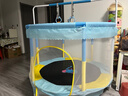 曼迪卡威蹦蹦床室内家用儿童1-3-10岁宝宝砰砰跳跳床小孩蹭蹭床玩具礼物 1.5米 撞色烤漆单杠款蓝承重800斤 加厚护网/吸盘静音防滑腿 实拍图