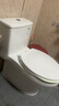 美标卫浴适家小户型虹吸大冲力缓降轻音盖1858防臭防溅连体抽水马桶 【店铺热销第1】1858双冲马桶 305坑距 290-390mm适用 实拍图