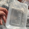 特美居（temeiju）一次性饭盒长方形透明塑料快餐盒加厚带盖打包盒餐具50套装500型 实拍图
