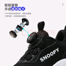 SNOOPY史努比童鞋儿童运动鞋冬季短绒保暖男女童二棉跑步鞋2853黑色34 实拍图