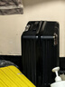 鹃羚行李箱次日达轻便小型登机箱结实耐用旅行箱学生万向轮密码拉杆箱 经典雅黑 18英寸 3节拉杆 实拍图