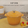 珐宝（staub）多功能珐琅铸铁锅家用煲汤焖烧炖炒锅烹饪锅具电磁炉厨房好物 饭釜锅芥末黄 16cm 实拍图