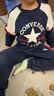 匡威Converse童装男童卫衣+裤子2件套冬季新款加绒保暖儿童套装 实拍图
