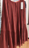 优衣库女装雪纺长裙/层叠显瘦半身裙裙子479011 37 栗色 S /155/64A 实拍图