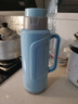 SIMELO印象京都明月保温瓶玻璃内胆热水壶宿舍热水瓶2L典雅蓝 实拍图