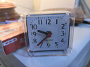 闹钟时尚简约宿舍床头神器迷你小闹钟家用儿童创意可爱便宜时钟表 白色 实拍图