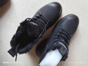 海澜之家HLA新年礼物马丁靴男靴秋冬棉鞋工装靴高帮靴 L579 黑色(长绒) 43 实拍图