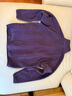优衣库男装女装摇粒绒拉链茄克/长袖外套廓系夹克479792 79 深紫色 S /165/84A 实拍图