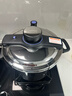 苏泊尔（SUPOR）高压锅悦旋压力锅巧易开蒸煮两用100kPa双耳防爆家用304不锈钢锅 蒸格款-含玻璃盖 22cm 6L 实拍图