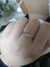 PWLS925银戒指女款轻奢小众感设计开口素圈时尚个性闺蜜食指环可调节 满天星银戒指 实拍图