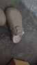 稻草人棉拖鞋男士勃肯鞋居家用一脚蹬加绒秋冬户外防滑情侣女 棕棉42-43 实拍图