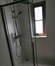 九牧（JOMOO）【定制】浴室玻璃隔断一字卫生间厕所干湿分离移门淋浴房浴屏E19 雅黑光玻 【阻尼缓冲】1.2-1.29（高1.9m） 实拍图
