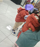 巴拉巴拉童装儿童羽绒服宝宝男女童2025冬装新款婴儿外套保暖上衣泡芙羽绒 红色小南瓜61003-白鸭绒 110 （充绒量93g 适合3-5岁） 实拍图