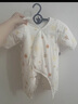 童泰新生婴儿衣服连体衣秋冬加厚夹棉初生宝宝蝴蝶衣爬服 黄色 52cm 实拍图