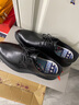 卡帝乐鳄鱼（CARTELO）皮鞋男士牛皮商务休闲西装正装德比鞋英伦结婚男鞋 6531 黑色 40  实拍图