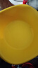 小黄鸭塑料简约方形洗菜盆家用加厚塑料盆厨房洗菜盆儿童婴儿 大号（直径33cm) 芒果黄 实拍图