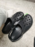 卡骆驰（CROCS）洞洞鞋贝雅男鞋女鞋轻便耐磨一脚蹬拖鞋休闲鞋|10126 黑色-001 45 (290mm) 实拍图