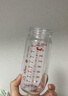 爱得利（evorie）奶瓶 宽口径婴儿奶瓶双手柄带重力球Tritan奶瓶240ml 粉(6个月+) 实拍图