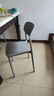 靠背椅子餐椅家用现代简约加厚久坐舒服塑料凳子北欧网红商用餐桌 灰色单四把装【加固出口品质】 实拍图