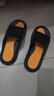 回力运动拖鞋男浴室内户外穿减震防滑厚底凉拖鞋HL3967黑黄色40-41码 实拍图