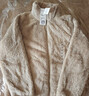 优衣库女装男装长绒摇粒绒拉链茄克/长袖外套夹克冬新款479611 30 浅米色 M 实拍图