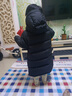 保姆鹅  【风墙】儿童羽绒服宝宝中长款护脸加厚外套保暖童装[NG2664] 炭黑 110 实拍图