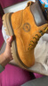 骆驼（CAMEL）王俊凯同款马丁靴高帮秋户外工装大黄靴男 GE122W7757T 金黄 42 实拍图