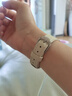 watchbond适用华为手表gt6表带女款41mm小蛮腰荔枝纹真皮表带watch gt5/gt5pro/gt4/watch5女士18mm腕带配件 荔枝纹小蛮腰圆尾-月字扣-熏衣紫 【41/42表盘】 实拍图
