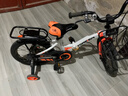 永久（FOREVER）儿童自行车男女款小孩单车可折叠脚踏车4-6-8-10岁辅助轮16寸橙色 实拍图
