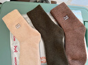 猫人3双装35%羊毛袜子男士袜子男冬季加厚保暖袜男毛圈袜睡眠袜男 实拍图