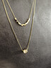 伊灿双层叠戴水钻吊坠毛衣链女小众复古高级感项链2025年新爆款款颈链 双层叠戴水钻吊坠毛衣链【金色】 实拍图
